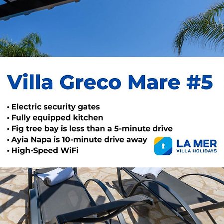 Villa Greco Mare #5 Protarász Kültér fotó