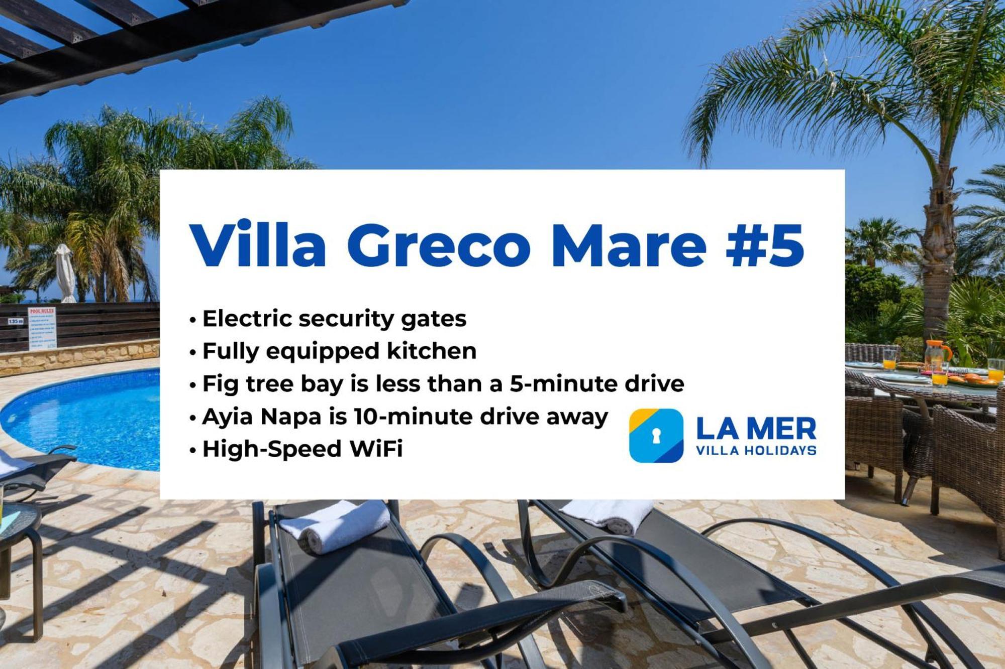 Villa Greco Mare #5 Protarász Kültér fotó